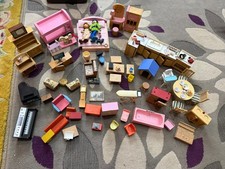 HUGE DOLLS HOUSE FURNITURE &