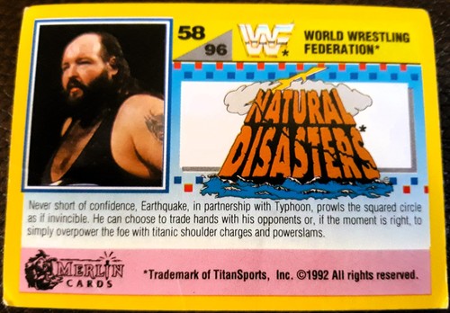 Wwf summer slam 1992 cards - wwf,