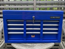 162 US PRO TOOLS BLUE MECHANICS 6 DRAWER TOOL STORAGE CHEST BOX CABINET 