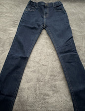 Boys skinny jeans dark - m&s,