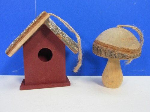Decorative mini wooden bird - decorative,
