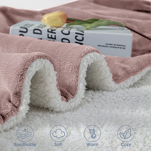 Luxury sherpa fleece blanket - fleece,