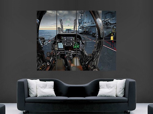 Fighter jet cockpit poster - cockpit,