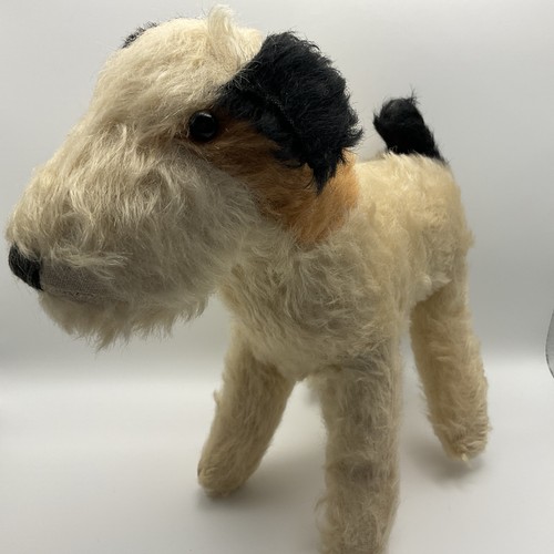 Antique vtg stuffed mohair dog - antique/vtg,