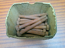 2 x Vintage  1/2" BSF x 4-1/2" long Hex Head Bolts. British Made