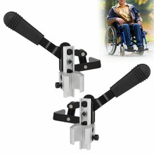 1PAIR Wheelchair Arm Brake High Sensitivity Aluminium Alloy Hand Brake Accessory