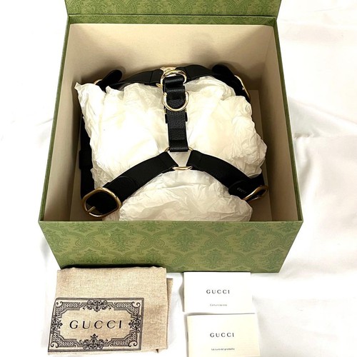 Gucci harness pet dog leather - gucci,