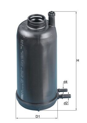 Mahle 707d fuel filter - kl,