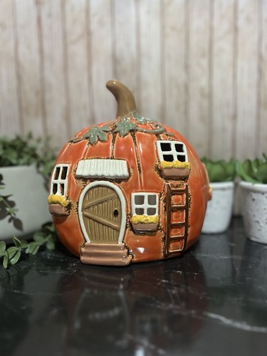 Village pottery pumpkin tea - pumpkin,