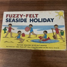 Fuzzy Felt Seaside Holiday 1960s Vintage Play Set