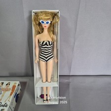 Barbie Reproduction 1959 Doll - Released In 1993 For Barbies 35th Anniversary
