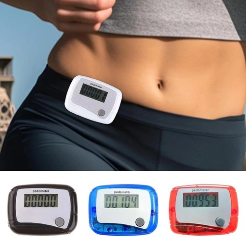 Lcd clip pedometer - clip, step