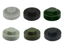 16mm Hexagonal TEK Panel Screw Cover Caps for 8mm 5/16" Roofing Screws