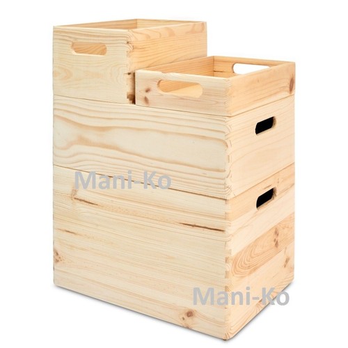Wooden box storage many sizes - wooden,