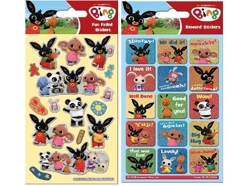 Bing fun foiled stickers twin - fun,