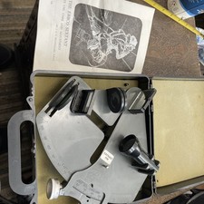 Vintage The Ebbco Sextant Marine Nautical Navigation In Original Case & Manual