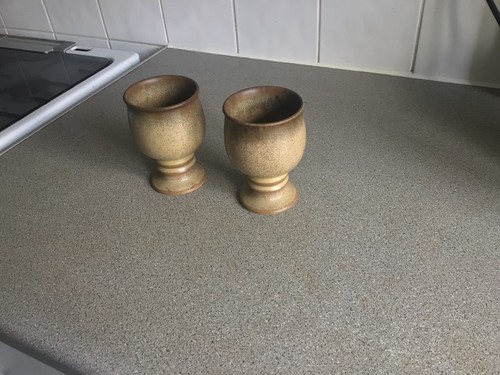 Two denby goblets romany - denby, goblets,