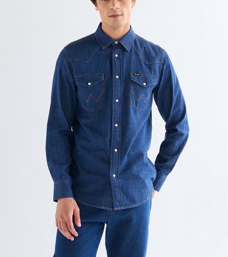 Wrangler denim shirt long - wrangler,