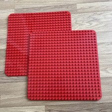 2x Lego Duplo Large Base Plate Board 24 X 24 Red