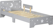 Grey Toddler Bed Stars Moon