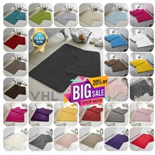 2Pcs Bath Mat Set Pedestal Non