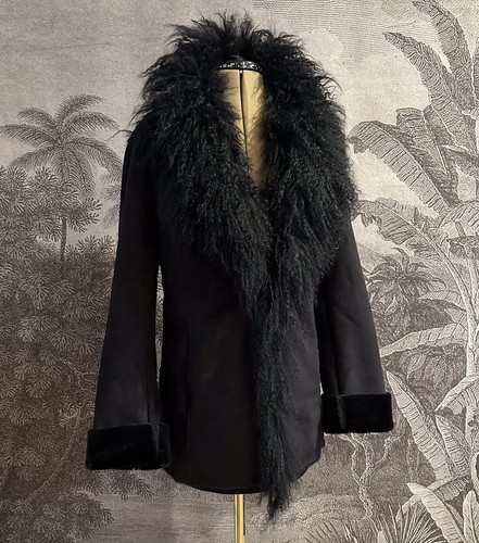 Statement afghan coat - coat, vintage