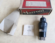 Marconi MX40 Radio Valve, Tube, Untested. Early Box