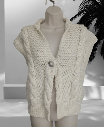 Hand knitted arran style - hand,