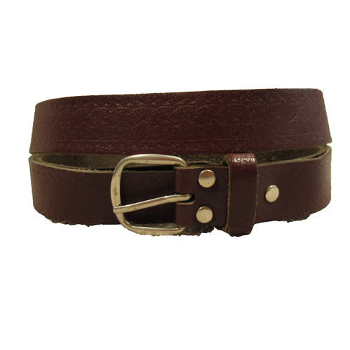 Vintage mens leather belt - belt, size
