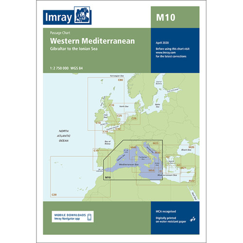 Imray chart m10 western - imray,