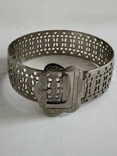 Vintage Wide Silver Tone Cuff