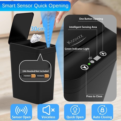 Motion sensor bathroom bin - motion,