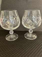 Cut Crystal Brandy Glasses