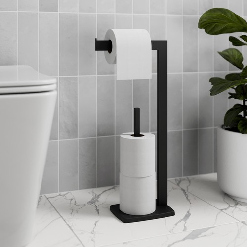 Bathroom toilet roll holder - toilet,