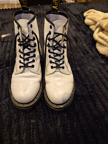 Martens men white black - martens, men's