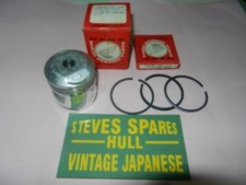 HONDA C70 Z2 0.25 MM o/s ,piston & ringset ,1st oversize ,genuine NOS .(6 VOLT)