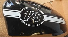 Genuine Scomadi TL 125 Left Side Panel – Black & White Graphics