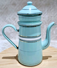 Rare Vintage Enamel Coffee Pot
