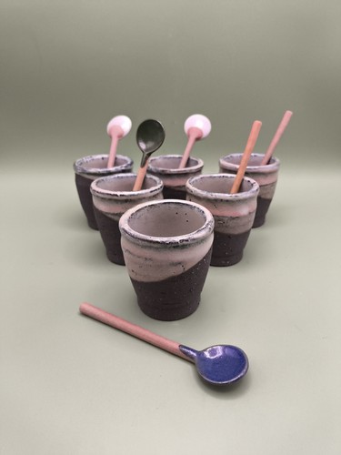 Japanese yunomi style six tea - yunomi,