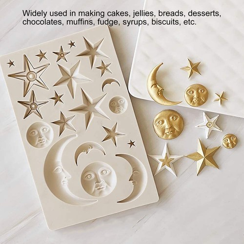 Star moon face - moon, mold
