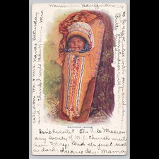 Antique Postcard Indian