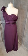 Hilary Morgan One-Shoulder Plum Purple  Formal Dress – Size 10 Wedding Long