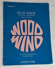 Chester Music Volume 1 Flute Solos Piano Woodwind Musical Sheet Paperback Book