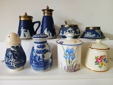 Collection of Salt & Pepper & Mustard Pots