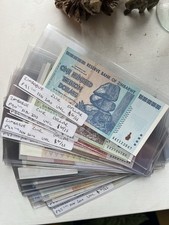 Zimbabwe Hyperinflation Currency Banknotes - Trillion Billion Million Dollars