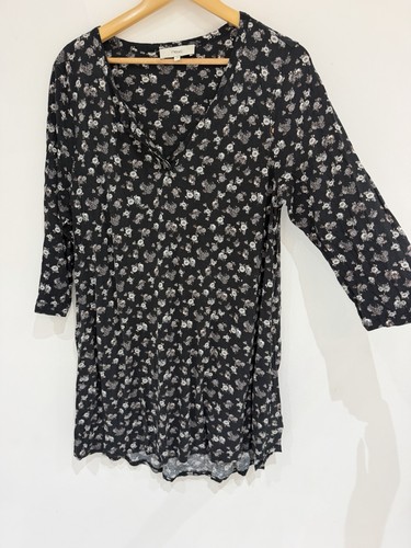 Next black floral tunic top - floral,
