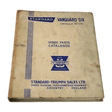 Standard Vanguard Six Spare Parts Catalogue Commission W1 Future Models 510363