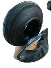 3.50-6 wheelbarrow tyre and tube straight rubber valve 29PSI 300lb 4PR Multi rib