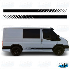 Ford Transit MK6 MK7 Van Sport Flared Stripes Graphics Stickers 08