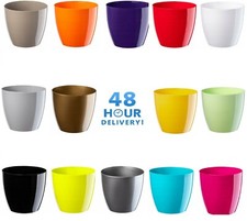 Waste Paper Basket Dust Bin Round Plastic Step Office Bathroom 2 Sizes 20 Colour